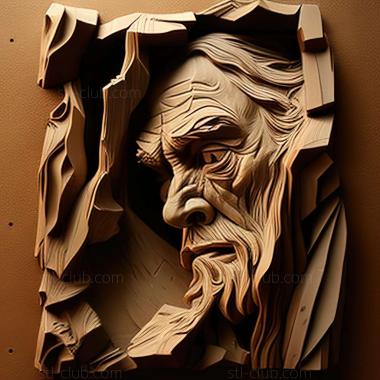 3D мадэль Питер Вандерлин, американский художник. (STL)